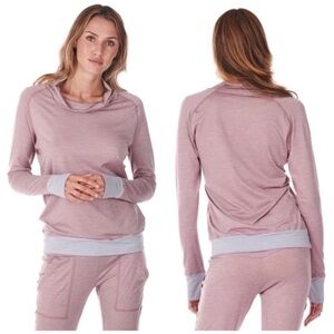 DAGSMEJAN Color Block Featherweight Merino-Blend Top - M